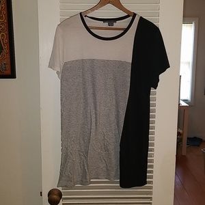 Vince color block tissue weight tee sz L